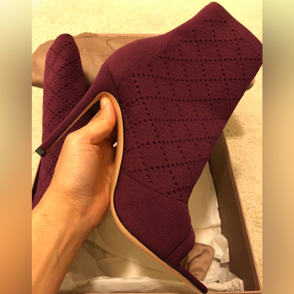 New/Never-worn Burgundy Booties